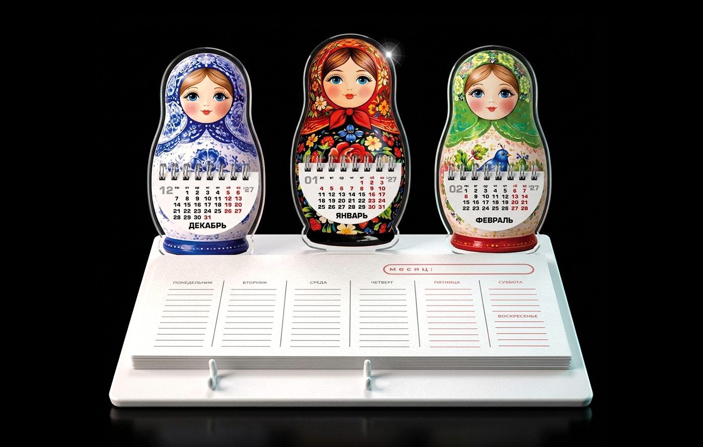 Коллекция корпоративных матрёшек